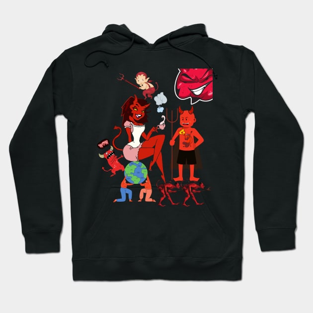 Devil World Hoodie by Royalswisss